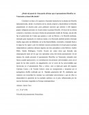 ¿Desde mi punto de vista puedo afirmar que el pensamiento filosófico en Venezuela se desarrolla desde?