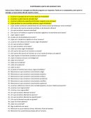 CUESTIONARIO ¿QUÉ ES SER HUMANO?