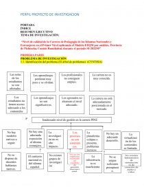 PERFIL PROYECTO DE INVESTIGACION. Página 1