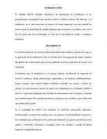 Resolución de Conflictos MACS. Página 1