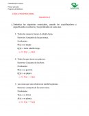 LÓGICA PROPOSICIONAL TALLER 3