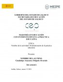 Sistematización de la práctica educativa