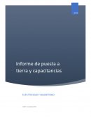 Informe de puesta a tierra y capacitancias
