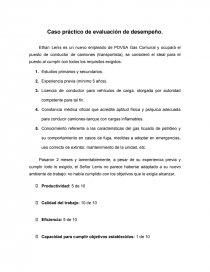 Ejemplo práctico de Evaluación de Desempeño. Página 1