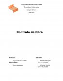 ¿Qué es un Contrato de Obra?