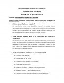 COMUNICACIÓN EDUCATIVA EVALUACION DE TEMAS IMPARTIDOS