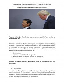CASO PRÁCTICO – ENFOQUES PSICOLÓGICOS EN EL ABORDAJE DEL CONFLICTO. Página 1