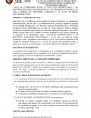 CARTA DE COMPROMISO ENTRE LA FACULTAD AGROPECUARIA Y DE RECURSOS NATURALES RENOVABLES DE LA UNIVERSIDAD NACIONAL DE LOJA