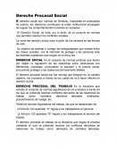 Derecho Procesal Social