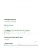 Enfoque dinamista y psicoanalítico