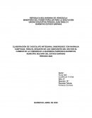 ELABORACIÓN DE CHOCOLATE ARTESANAL SABORIZADO CON NARANJA CONFITADA