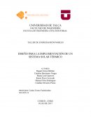 DISEÑO PARA LA IMPLEMENTACIÓN DE UN SISTEMA SOLAR TÉRMICO