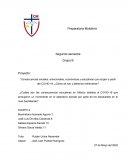 Proyecto: “Consecuencias sociales, emocionales, económicas y educativas que surgen a partir del COVID-19, ¿Cómo se han y deberían enfrentarse?