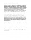 PREOCUPACIONES POR EL MEDIO AMBIENTE