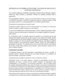 DIFERENCIA E INTERRELACIÓN ENTRE LAS CIENCIAS SOCIALES Y CIENCIAS NATURALES