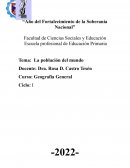 La población del mundo