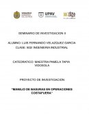 MANEJO DE BASURAS EN OPERACIONES COSTAFUERA