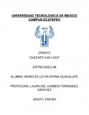 ENSAYO “QUEDATE A MI LADO”