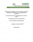 Incidencia de la publicidad en buses de transporte público de Rumiñahui y su influencia en el comportamiento del consumidor