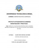 PLANIFICACIÓN ESTRATEGICA EMPRESA DE SEGURIDAD