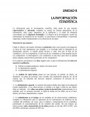 LA INFORMACIÓN ESTADÍSTICA