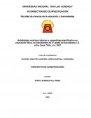 HABILIDADES MOTRICES - APRENDIZAJE SIGNIFICATIVO