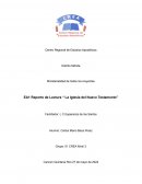 Reporte de Lectura “ La Iglesia del Nuevo Testamento”