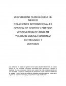 RELACIONES INTERNACIONALES GESTION DE COSTOS Y PRECIOS