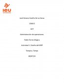 Actividad 1. Diseño del MRP