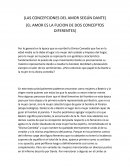 LAS CONCEPCIONES DEL AMOR SEGÚN DANTE