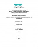 ESTUDIO DE CASO DE CLINICO: PACIENTE CON ENFERMEDAD DE NEUMONIA ADQUIRIDA EN COMUNIDAD