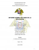 INFORME SOBRE LOS FINES DE LA EDUCACIÓN