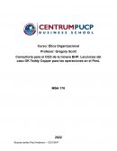 Consultoría para el CEO de la minera BHP: Lecciones del caso OK Teddy Copper para las operaciones en el Perú
