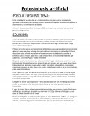 Fotosintesis articial