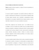 ENSAYO SOBRE LOS PROCESOS COGNITIVOS