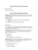 Especies endémicas de flora en el Ecuador