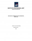 ANÁLISIS DEL INFORME DE POLÍTICA MONETARIA-MACROECONOMIA