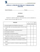 ATENCIÓN DE PÚBLICO Y COMUNICACIÓN EFECTIVA