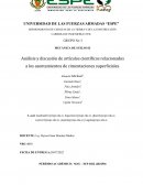 Análisis y discusión de artículos científicos relacionados a los asentamientos de cimentaciones superficiales