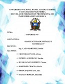 Manufactura de metales y materiales