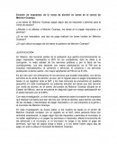 Evasión de impuestos de la venta de alcohol en bares en el centro de Melchor Ocampo