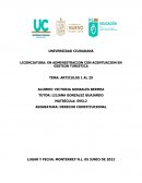 DERECHO CONSTITUCIONAL. ARTICULOS 1 AL 29