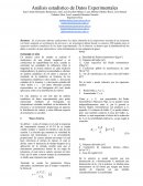 Análisis estadístico de Datos Experimentales