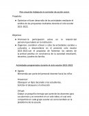 Plan anual de trabajo de acción social