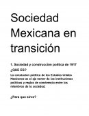 Sociedad Mexicana en transición