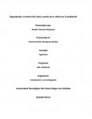 Degradación y erosión del suelo y parte de su efecto en la población