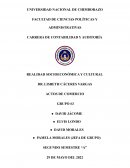 Realidad socioeconómica y cultural. Actos de comercio