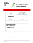 PLAN DE NEGOCIOS U-ERRE 2019 DESARROLLO EMPRESARIAL