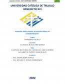 Segunda especialidad en gestión pública y gobernabilidad