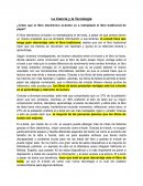 La Ciencia y La Tecnología